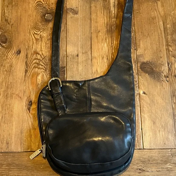 HOBO International Vintage Black Unisex Crossbody Sling Bag - Picture 9 of 11